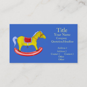 Cartão De Visita Cavalo de balanço - brinquedos tradicionais (core