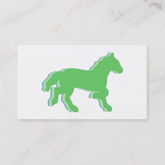 Cartão De Visita cavalo de menta (Frente)