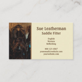 Cartão De Visita Cavalo Equestre Natural/Tan
