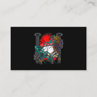 Cartão De Visita Cavalo Mitos Gregos Zeus Deuses Antigos Equine Lig