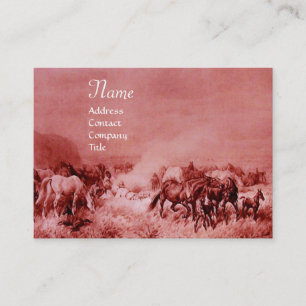 CARTÃO DE VISITA CAVALOS DE COR