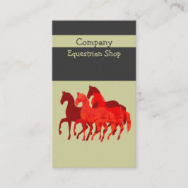 Cartão De Visita Cavalos feitos sob encomenda   fáceis artísticos