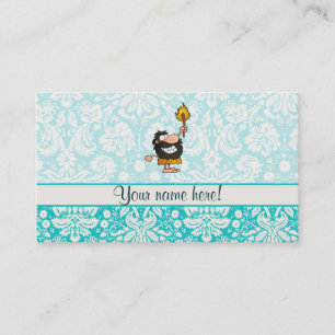 Cartão De Visita Caveman; Fofo