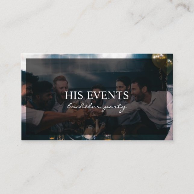 Cartão De Visita Celebração de Despedida de Solteiro(a) (Frente)