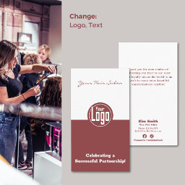 Cartão De Visita Celebrando uma Lista de Estilos de Cabelo de Parce