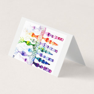 Cartão De Visita Células de cone e neurônios bipolares da retina