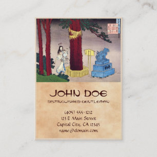 Cartão De Visita Cem poemas explicados pela enfermeira Hokusai