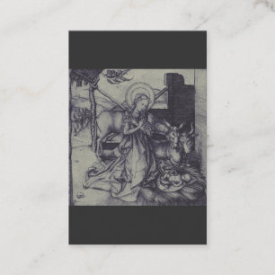 Cartão De Visita Cena de Natividade Antiga og Jesus Cristo