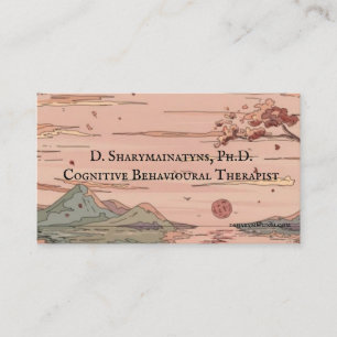 Cartão De Visita Cena Tranquila Profissional