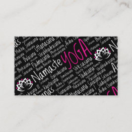 Cartão De Visita Centro da ioga/negócio/professor elegantes da ioga