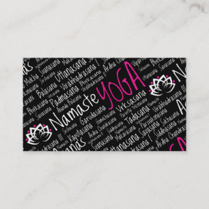 Cartão De Visita Centro da ioga/negócio/professor elegantes da ioga