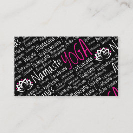Cartão De Visita Centro da ioga/negócio/professor elegantes da ioga