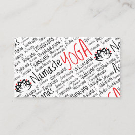 Cartão De Visita Centro da ioga/negócio/professor elegantes da ioga