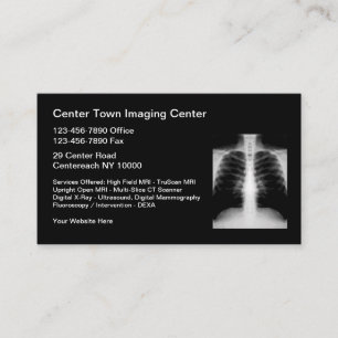 Cartão De Visita Centro de Imagem de Radiologia Médica