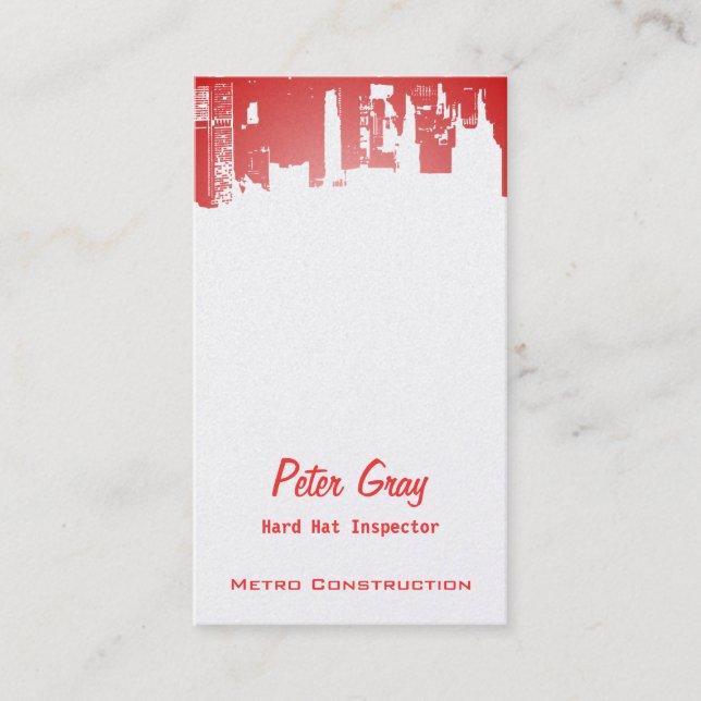 Cartão De Visita Centro de meia-noite de novo Cinza (Frente)