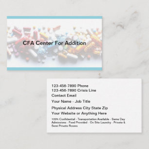 Cartão De Visita Centro de Reabilitação de Vícios