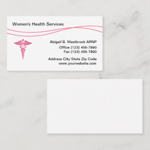 Cartão De Visita Centro Médico de Saúde Feminina