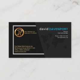 Cartão De Visita CEO profissional requintado à moda simples do