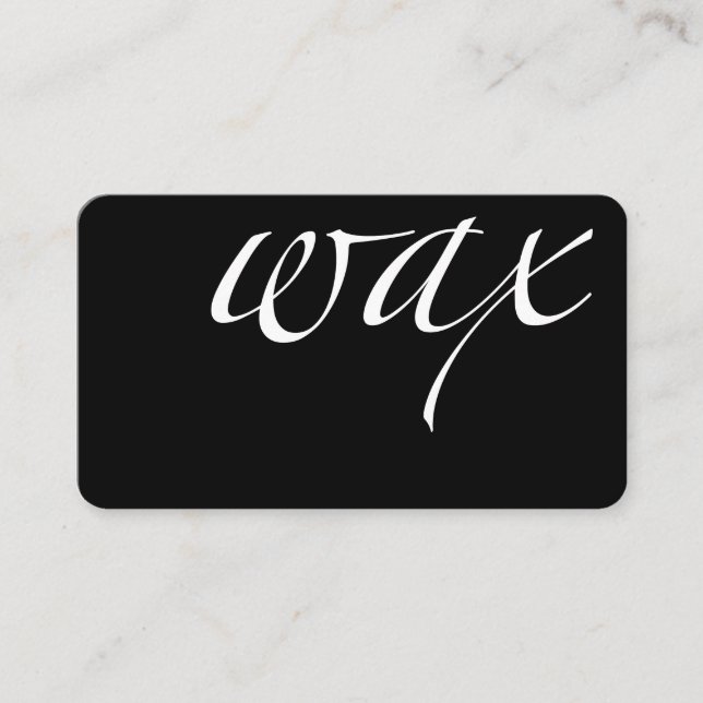 Cartão De Visita Cera: Cera brasileira (Frente)