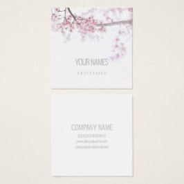 CARTÃO DE VISITA: "CERRY BLOSSOM" : NATURAL