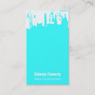 Cartão De Visita Céu do centro da neve da parte superior