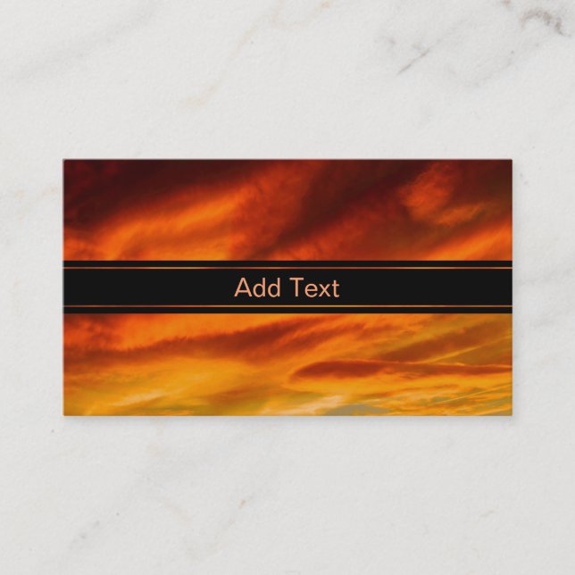 Cartão De Visita Céu Pintado (Frente)