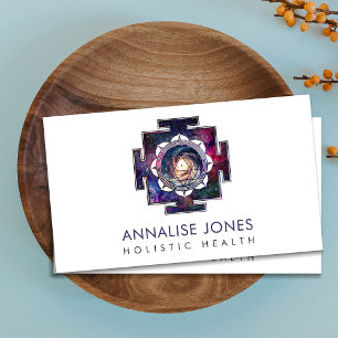 Cartão De Visita Céu Sri Yantra/Sri Chakra da nebulosa