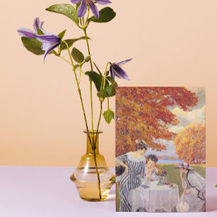 Cartão De Visita Chá à tarde no Parque