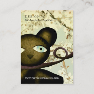 Cartão de visita Chá de fraldas de de Vintage de U