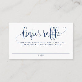 Cartão De Visita Chá de fraldas de Letra Bonito com Fralda de Scrip