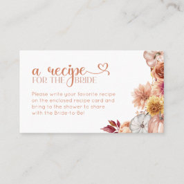 Cartão De Visita Chá de panela de solicitação de recebimento de flo