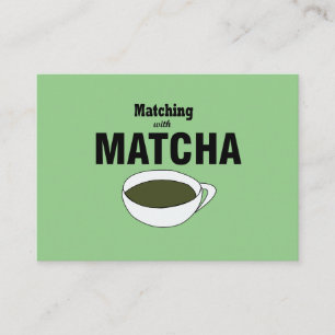 Cartão De Visita Chá Verde Matcha
