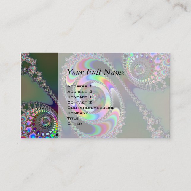 Cartão De Visita Chainsaw - Fractal (Frente)