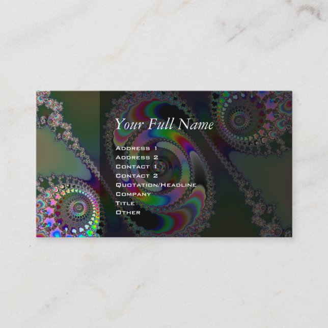 Cartão De Visita Chainsaw - Fractal (Frente)