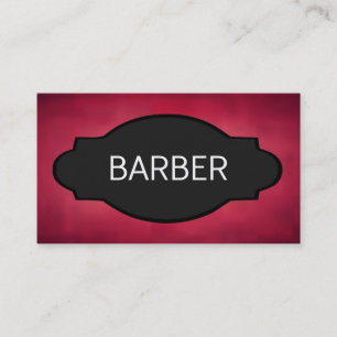 Cartão De Visita Chapa de Nome Elegante Barber