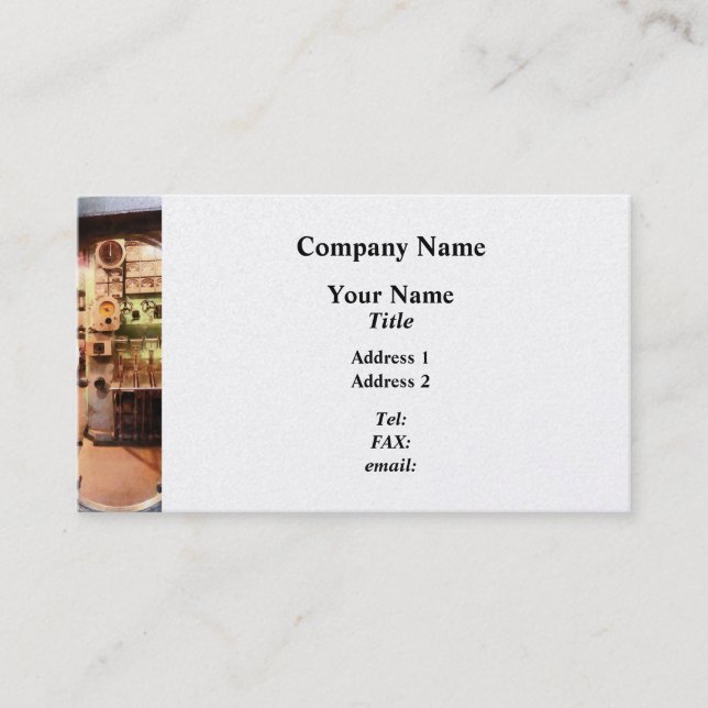 Cartão De Visita Chapéu em Submarino (Frente)