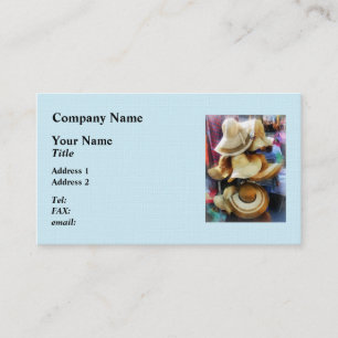 Cartão De Visita Chapéus de Palha