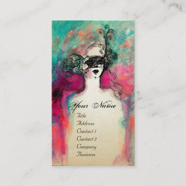 Cartão De Visita CHARM MONOGRAM,White PearPaper (Frente)