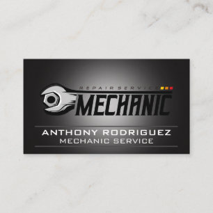 Cartão De Visita Chave de Mecânico Reparo de Carro