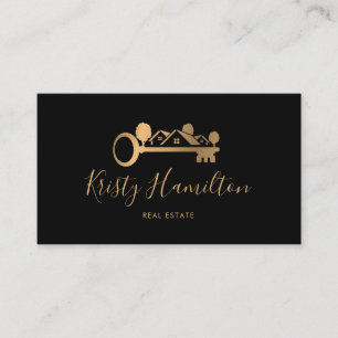 Cartão De Visita chave do corretor de imóveis adicione fotos bu