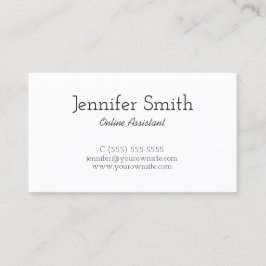 Cartão De Visita Chave grega branca e negra