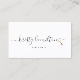 Cartão De Visita chave imobiliária do corretor imobiliário