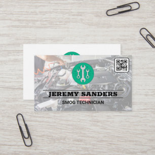 Cartão De Visita Chave inglesa   Auto Serviços   Compartimento do 