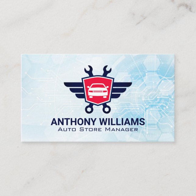 Cartão De Visita Chave inglesa | Contexto Futuro (Frente)