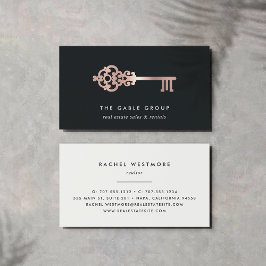 Cartão De Visita Chave Vintage | ROSA | Imóveis