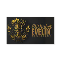 Chef Catering Dourado Negra Moderna Piscando420