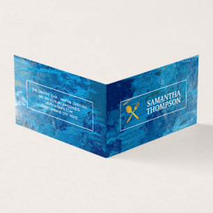 Cartão De Visita Chef criativo  Utensílios Cozinhar  Arte Moderna