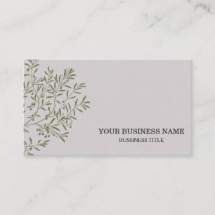 Cartão De Visita Chef de Catering Personalizado Olive Branch