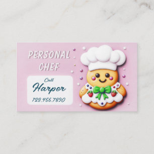Cartão De Visita Chef de cozinha bonitinho
