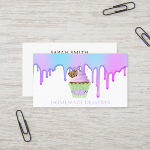 Cartão De Visita Chef de cozinha do logotipo do cupcake,fofo